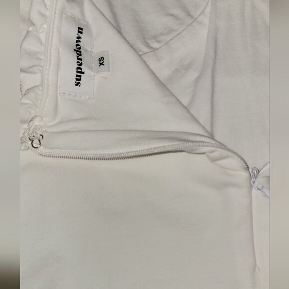 Revolve Super Down Penelope Bodysuit White One Piece XS - Picture 9 of 12